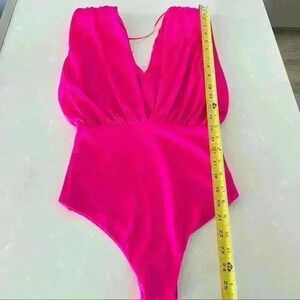 Seductions  Lycra FUCHSIA bodysuit size XSmall